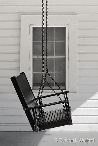 Presley Porch Swing_25007.jpg - Front porch swing at Elvis Presley's birthplace. Photographed in Tupelo, Mississippi, USA.